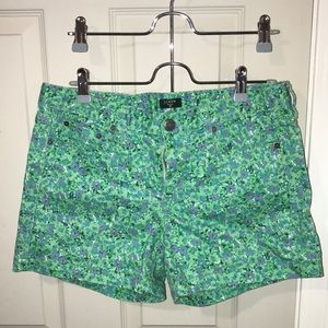 Floral denim jcrew shorts